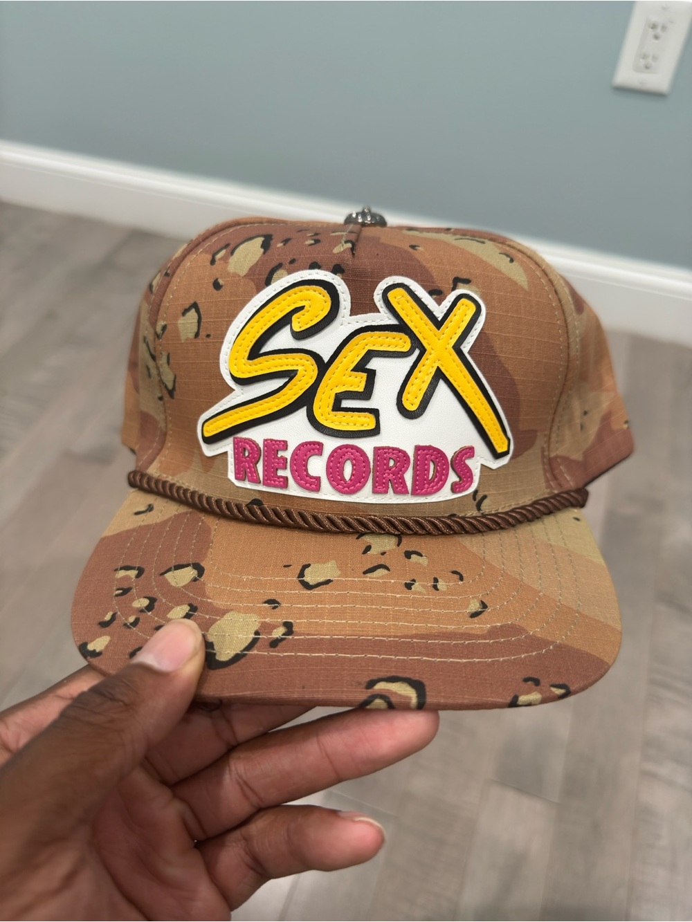 Chrome heart “Camouflage Sex Records” trucker hat